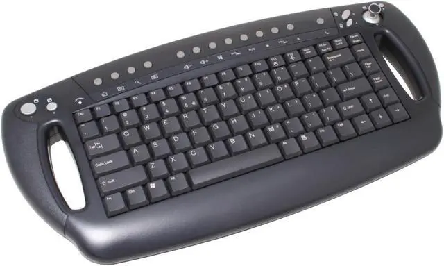 Main image of BTC 9019URF Black 87 Normal Keys 17 Function Keys RF Wireless Ergonomic Wireless Multimedia Keyboard with Dual Mode Joystick Mouse