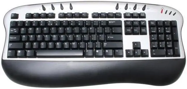 Alt view image 2 of 8 - BTC 5213URF Silver & Black 104 Normal Keys 8 Function Keys RF Wireless Standard Inter-Media Wireless Keyboard & Mouse Kit
