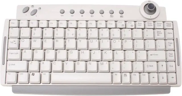 Alt view image 2 of 5 - BTC 9116URF Gray 87 Normal Keys 9 Function Keys RF Wireless Mini Wireless Internet Keyboard With Dual Mode Joystick Mouse