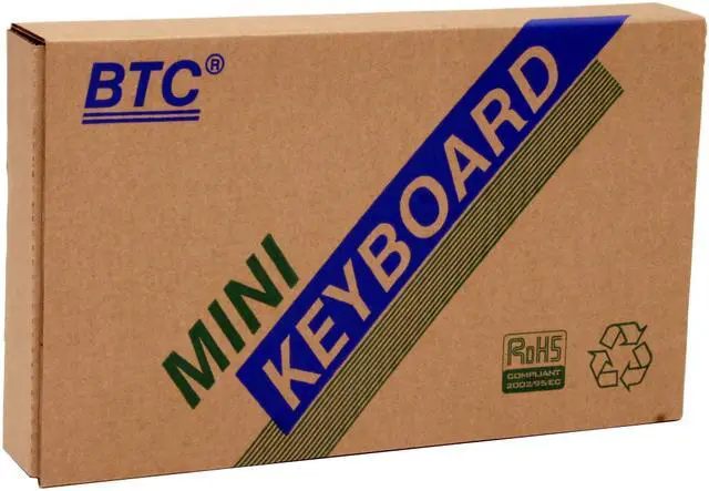 Alt view image 3 of 3 - BTC 5100C WHT White 80 Normal Keys PS/2 Mini Magic Keyboard