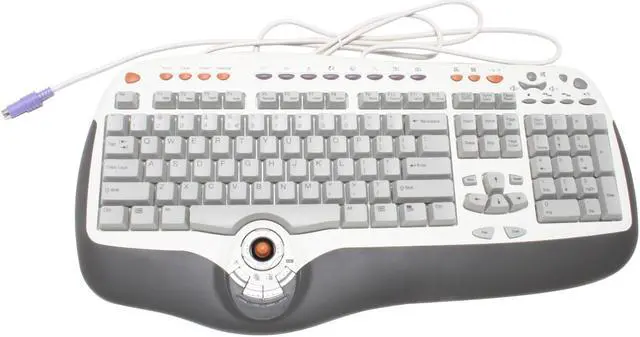 Alt view image 2 of 4 - BTC 8190 Silver/Gray 104 Normal Keys 37 Function Keys PS/2 Wired Ergonomic Smart Office Keyboard