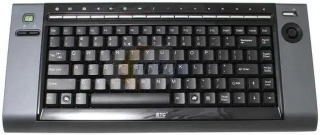 Alt view image 2 of 4 - BTC 9029URF III Gray/Black 86 Normal Keys 17 Function Keys RF Wireless Mini MCE Keyboard for Windows XP Media Center Edition