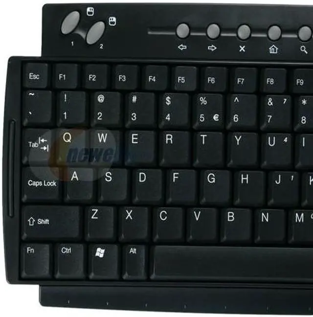 Alt view image 4 of 11 - BTC 9116URF BLACK Black 87 Normal Keys 9 Function Keys RF Wireless Mini Wireless Internet Keyboard With Dual Mode Joystick Mouse