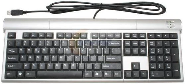 SolidTek KB-P5000H Silver & Black N/A Keyboard - Newegg.com