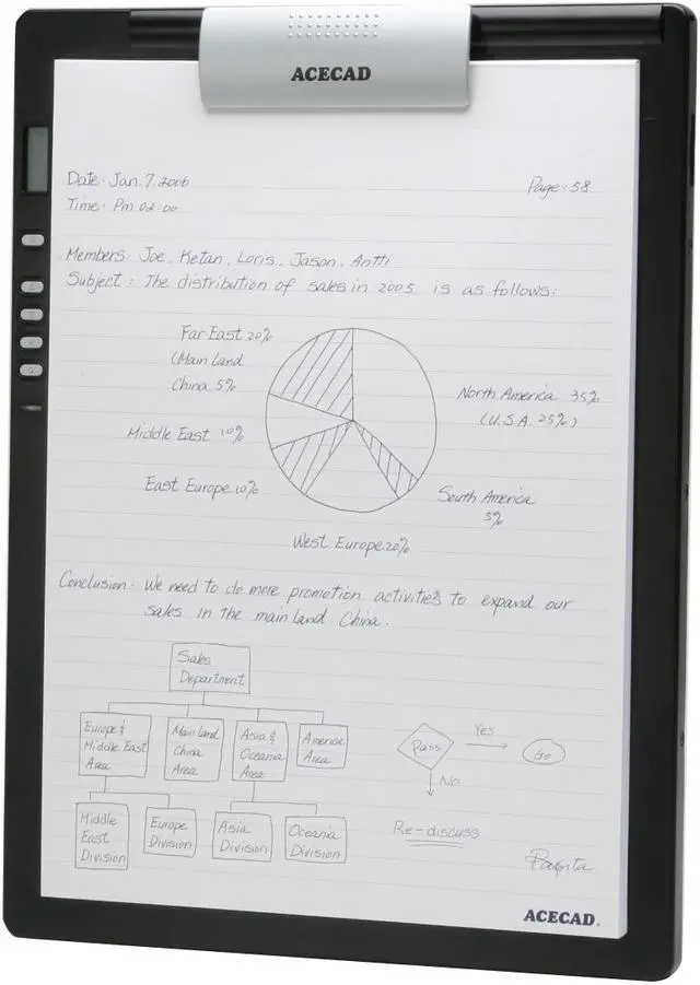 Alt view image 2 of 8 - SolidTek DM-L2 8.5" x 11" Active Area USB Digimemo L2 Digital Notepad