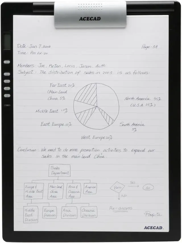 Alt view image 3 of 8 - SolidTek DM-L2 8.5" x 11" Active Area USB Digimemo L2 Digital Notepad