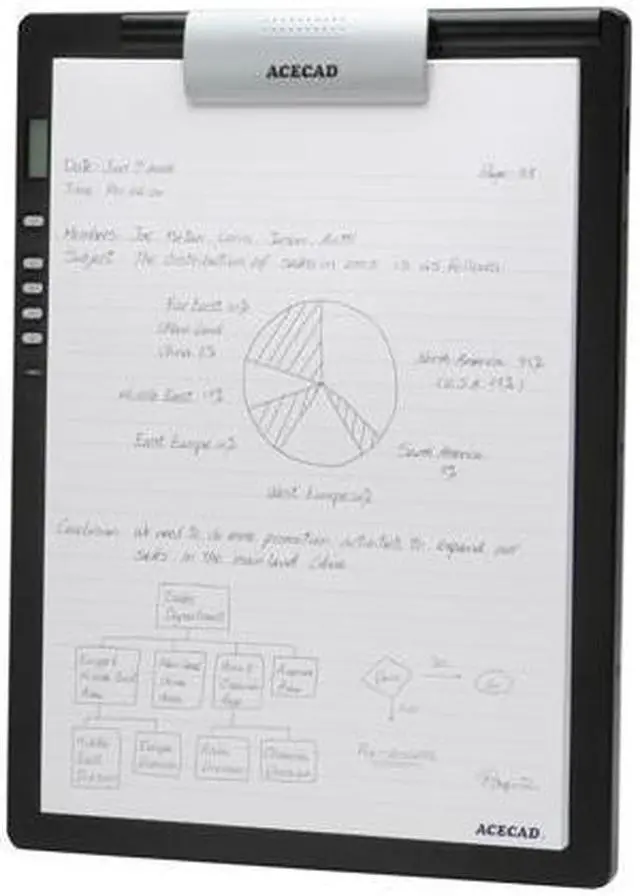 Alt view image 2 of 8 - SolidTek DM-L2 8" x 11" Active Area USB Acecad Digimemo L2 Digital Notepad