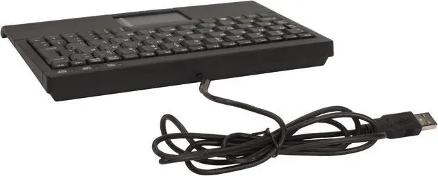 Alt view image 5 of 6 - SolidTek KB-3410BU Black USB Wired Super-Mini Keyboard with Built-in Touchpad