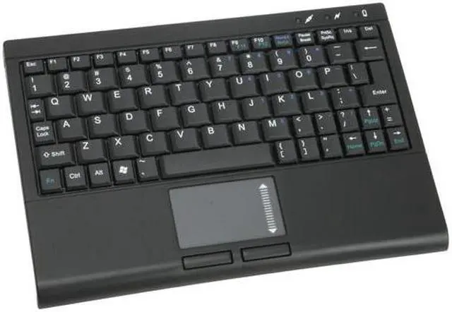 Alt view image 2 of 5 - SolidTek KB-3462B-BT Black Bluetooth Wireless Super mini 6" x 9" Keyboard w/ Touchpad