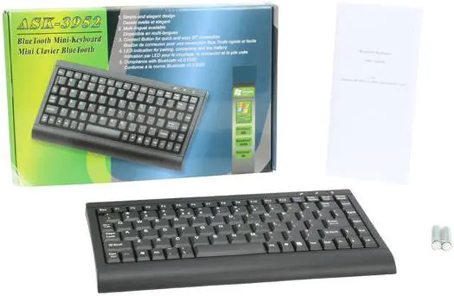 Alt view image 4 of 4 - SolidTek ask-3952(us)black Black 88 Normal Keys Bluetooth Wireless Mini Keyboard 12.25"(L)