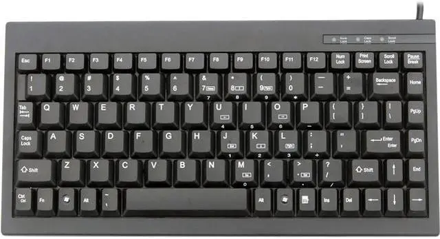 Main image of SOLIDTEK MINI-KEYBOARD, USB, BLACK, FRENCH CANADIAN LAYOUT