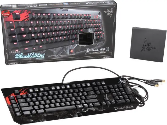 Alt view image 4 of 4 - RAZER Blackwidow Ultimate - Dragon Age II Black USB Gaming Keyboard