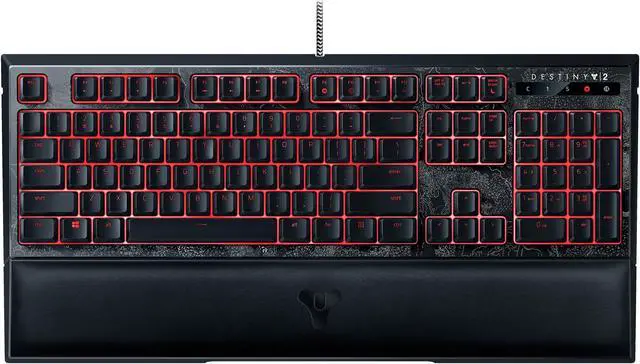 Alt view image 4 of 4 - Razer Ornata Chroma Destiny 2 Edition - Revolutionary Mecha-Membrane RGB Ergonomic Gaming Keyboard - Mid-Height Keycaps - Wrist Rest