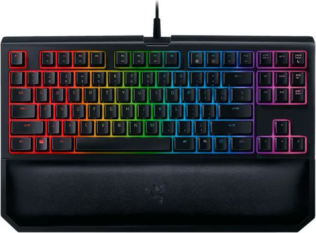 Alt view image 5 of 9 - Razer BlackWidow Tournament Edition Chroma V2 - RGB Ergonomic Mechanical Gaming Keyboard with Tactile and Clicky Razer Green Switches - RZ03-02190200-R3U1