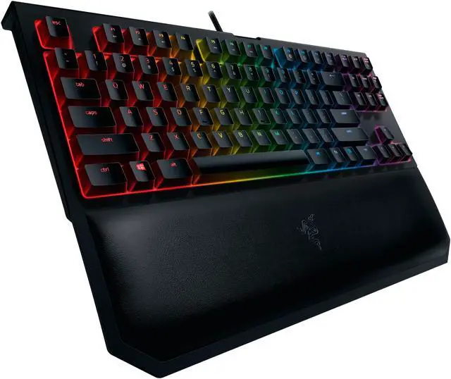 Alt view image 7 of 9 - Razer BlackWidow Tournament Edition Chroma V2 - RGB Ergonomic Mechanical Gaming Keyboard with Tactile and Clicky Razer Green Switches - RZ03-02190200-R3U1