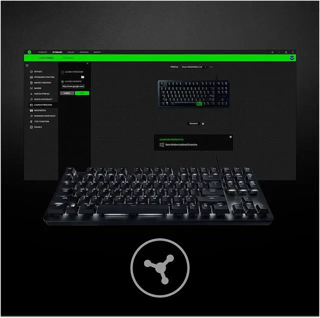 Alt view image 13 of 13 - Razer BlackWidow Lite – Silent Mechanical Gaming Keyboard - US Layout NASA (Orange Switch)