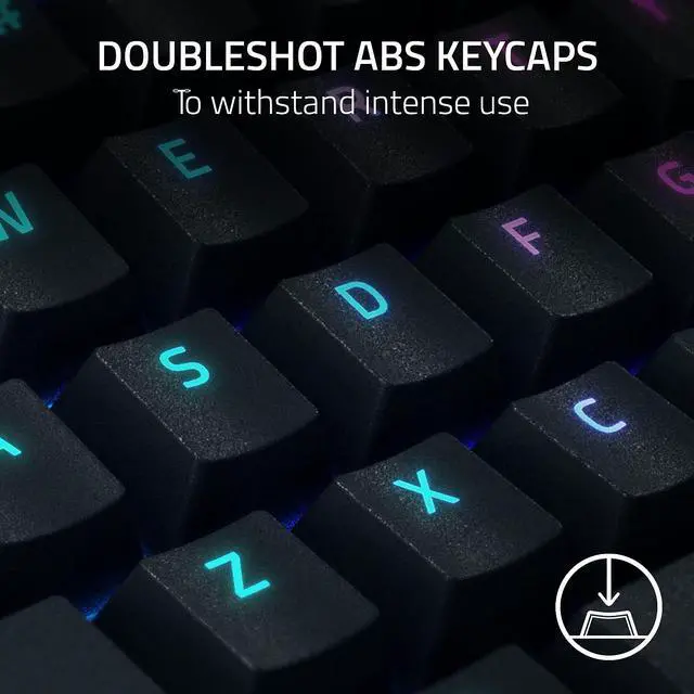 Alt view image 6 of 7 - Razer BlackWidow V4 X Full Size Mechanical Gaming Keyboard - Yellow Switches (Linear and Silent), 6 Macro Keys, Chroma RGB, Doubleshot ABS Keycaps, Roller & Media Keys, Snap Tap - Black