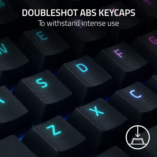 Alt view image 6 of 7 - Razer BlackWidow V4 Mechanical Gaming Keyboard - Yellow Switches (Linear & Silent), Chroma RGB, 6 Dedicated Macro Keys, Magnetic Wrist Rest, Doubleshot ABS Keycaps, Multi-Function Roller & Media Keys