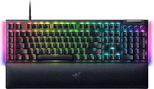 Main image of Razer BlackWidow V4 Mechanical Gaming Keyboard - Yellow Switches (Linear & Silent), Chroma RGB, 6 Dedicated Macro Keys, Magnetic Wrist Rest, Doubleshot ABS Keycaps, Multi-Function Roller & Media Keys