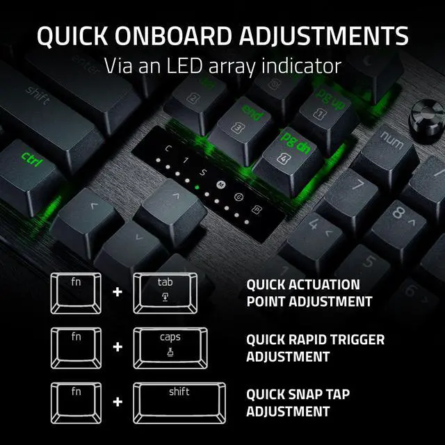 Alt view image 9 of 13 - Razer Huntsman V3 Pro Analog Optical Esports Keyboard