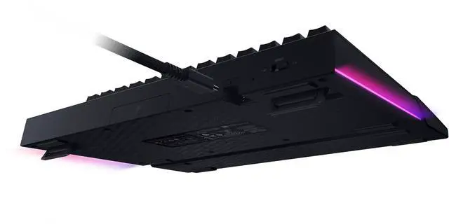 Alt view image 6 of 7 - Razer BlackWidow V4 Pro 75% Wireless Gaming Keyboard - Orange Tactile Switches, OLED Display, True 4K Hz Wireless, Bluetooth, Hot Swappable, Command Dial, Snap Tap, Chroma RGB, Wrist Rest - Black