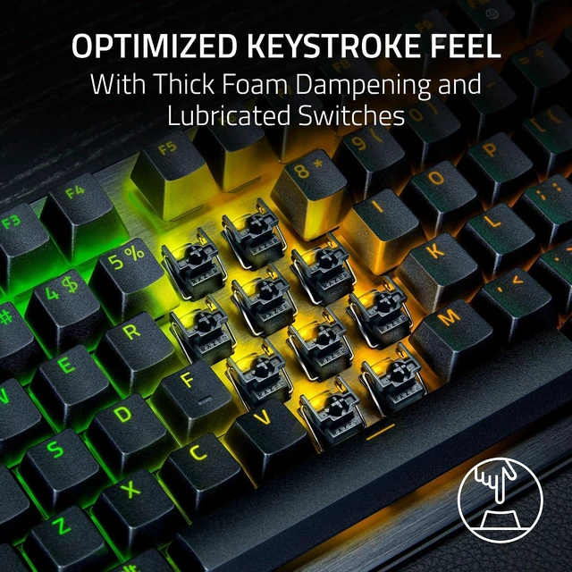 Alt view image 6 of 15 - Razer Huntsman V3 Pro TKL 8KHz Esports Gaming Keyboard, Black,Analog Optical Switches Gen 2, 8KHz Polling, Razer Snap Tap, Rapid Trigger, Adjustable Actuation, Media Controls