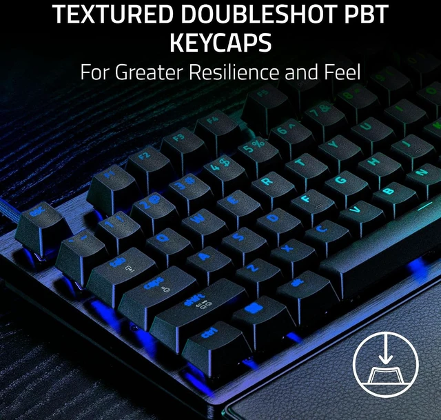 Alt view image 9 of 15 - Razer Huntsman V3 Pro TKL 8KHz Esports Gaming Keyboard, Black,Analog Optical Switches Gen 2, 8KHz Polling, Razer Snap Tap, Rapid Trigger, Adjustable Actuation, Media Controls