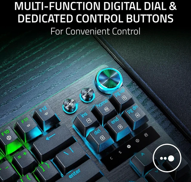 Alt view image 10 of 15 - Razer Huntsman V3 Pro TKL 8KHz Esports Gaming Keyboard, Black,Analog Optical Switches Gen 2, 8KHz Polling, Razer Snap Tap, Rapid Trigger, Adjustable Actuation, Media Controls