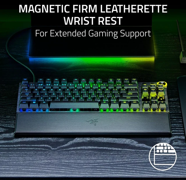 Alt view image 12 of 15 - Razer Huntsman V3 Pro TKL 8KHz Esports Gaming Keyboard, Black,Analog Optical Switches Gen 2, 8KHz Polling, Razer Snap Tap, Rapid Trigger, Adjustable Actuation, Media Controls