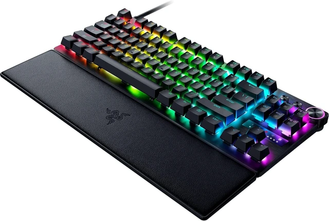 Alt view image 13 of 15 - Razer Huntsman V3 Pro TKL 8KHz Esports Gaming Keyboard, Black,Analog Optical Switches Gen 2, 8KHz Polling, Razer Snap Tap, Rapid Trigger, Adjustable Actuation, Media Controls