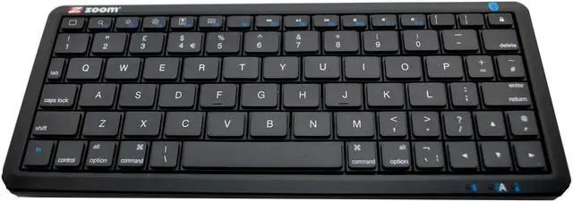 Main image of Zoom 9010-00-68F Black 78 Normal Keys Bluetooth Wireless Mini Keyboard