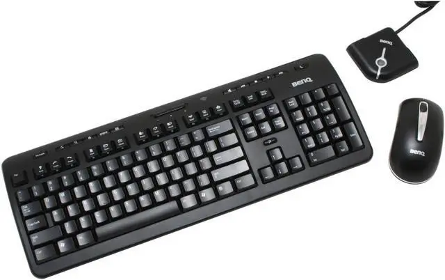 Main image of BenQ x805 Black 104 Normal Keys 12 Function Keys RF Wireless Ergonomic Keyboard & Mouse