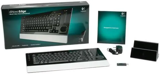 Alt view image 4 of 4 - Logitech diNovo Edge 2-Tone 84 Normal Keys 9 Function Keys Bluetooth Wireless Mini Keyboard