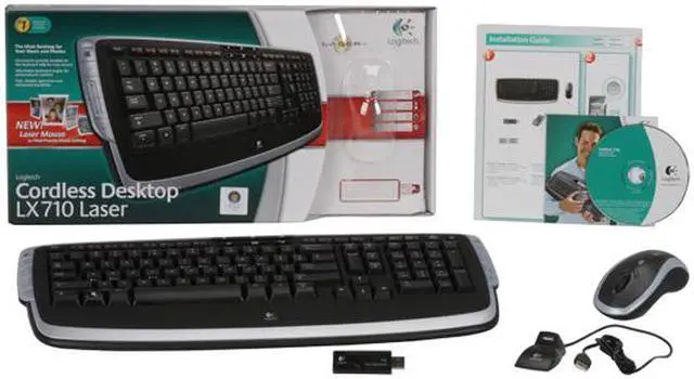 Alt view image 10 of 10 - Logitech LX 710 Laser Black 102 Normal Keys 18 Function Keys Cordless Standard Desktop