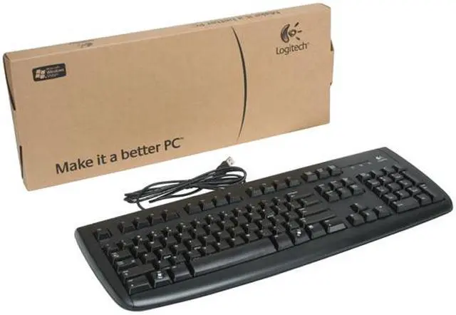 Alt view image 4 of 4 - Logitech Deluxe 250 Black 104 Normal Keys USB Wired Standard Keyboard - OEM