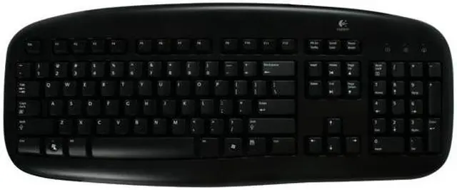 Alt view image 2 of 4 - Logitech Value 100 Black 104 Normal Keys PS/2 Standard Keyboard - OEM