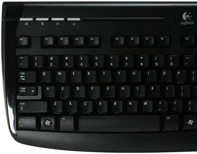 Alt view image 3 of 14 - Logitech 920-000526 Black 104 Normal Keys 8 Function Keys USB Cordless Standard 1500 Rechargeable Desktop
