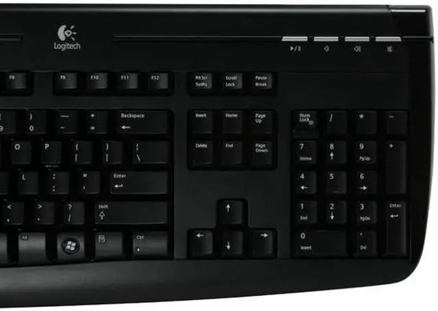 Alt view image 5 of 14 - Logitech 920-000526 Black 104 Normal Keys 8 Function Keys USB Cordless Standard 1500 Rechargeable Desktop