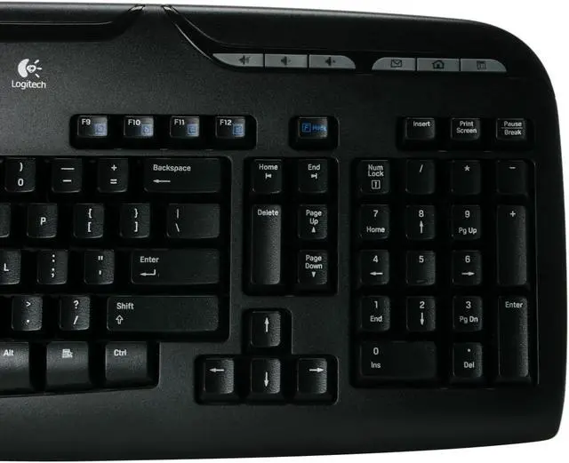 Alt view image 5 of 15 - Logitech Cordless Desktop LX 310 Laser