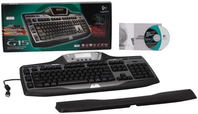 Alt view image 5 of 5 - Logitech G15 2-Tone 104 Normal Keys USB Wired Standard Gaming Keyboard