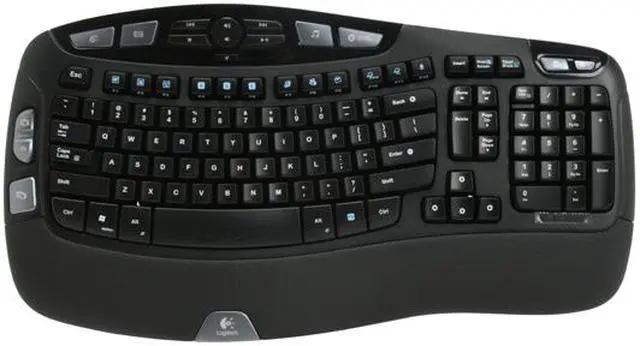 Alt view image 2 of 4 - Logitech 920-000325 Black 102 Normal Keys 14 Function Keys USB Wired Ergonomic Wave Keyboard