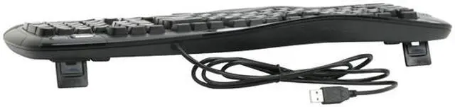 Alt view image 3 of 4 - Logitech 920-000325 Black 102 Normal Keys 14 Function Keys USB Wired Ergonomic Wave Keyboard