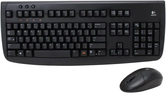 Alt view image 2 of 15 - Logitech Deluxe 660 920-000492 Black 104 Normal Keys USB Cordless Standard Desktop - OEM