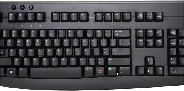 Alt view image 4 of 15 - Logitech Deluxe 660 920-000492 Black 104 Normal Keys USB Cordless Standard Desktop - OEM