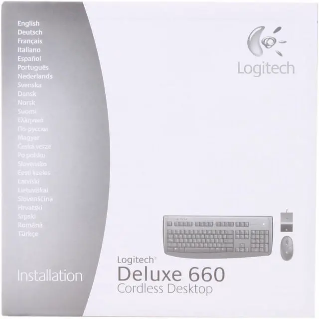 Alt view image 14 of 15 - Logitech Deluxe 660 920-000492 Black 104 Normal Keys USB Cordless Standard Desktop - OEM