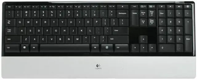 Alt view image 2 of 4 - Logitech diNovo 102 Normal Keys 5 Function Keys USB 2.4 GHz Wireless Slim Keyboard for Notebook