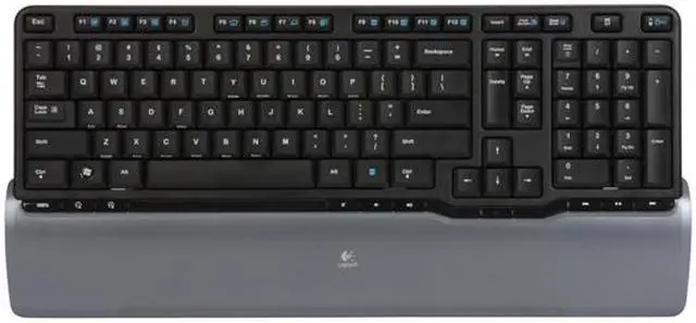 Alt view image 2 of 9 - Logitech 920-000922 Black 104 Normal Keys USB RF Wireless Slim Desktop S520