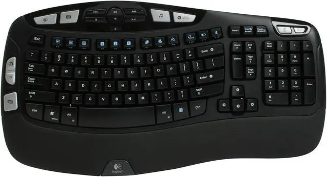 Alt view image 2 of 4 - Logitech Black Cordless Wave  Keyboard - OEM