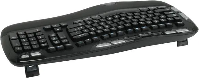 Alt view image 3 of 4 - Logitech Black Cordless Wave  Keyboard - OEM