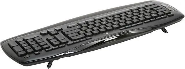 Alt view image 3 of 7 - Logitech MX 3200 Black 103 Normal Keys Cordless Standard Desktop Laser